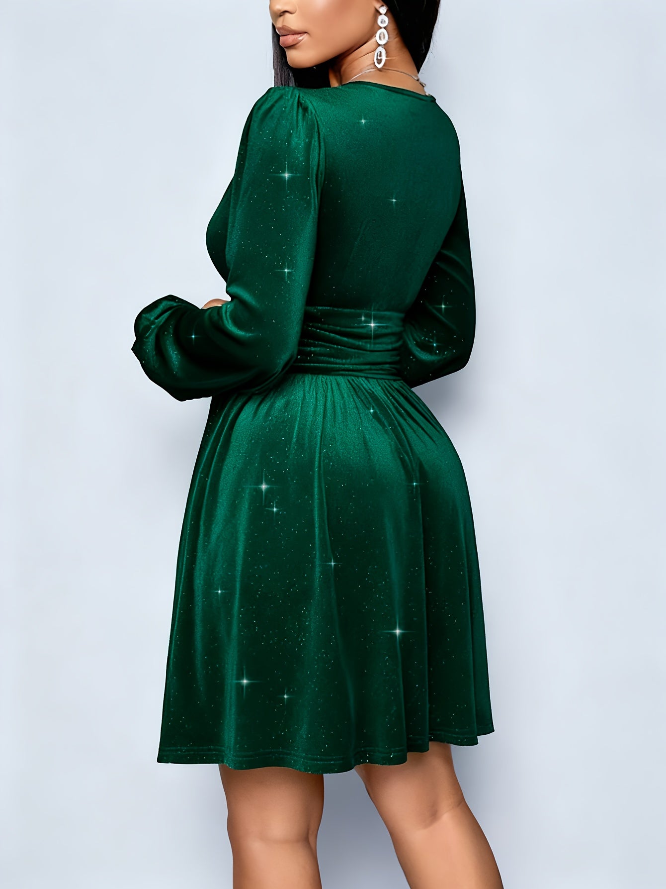 Elegant Sexy Birthday Party Dance Music Festival Valentine'S Day Wine Red V-Neck Waist Short Velvet Loose Pink High-End Burgundy Women'S Mini Dress -/Birthday Gown Club Business Casual Spring Dress/Formal Women'S Dress Evenin