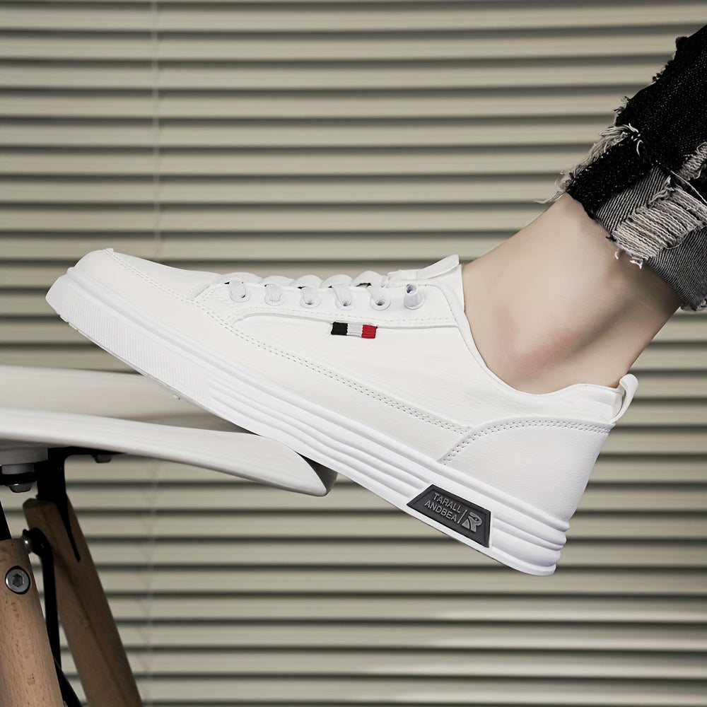 Men's Trendy Slip On Skate Shoes With Imitation Crocodile Skin Shaped Faux Upper, Non Slip Comfy Casual Shoes For Outdoor Street Walking Holiday Traveling - ayq