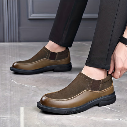 Men's Slip-On Formal Business Shoes in Microfiber Leather