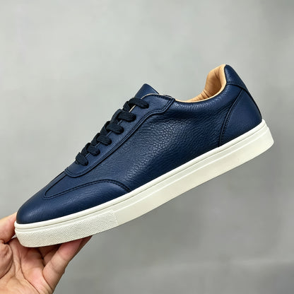 Men's Casual Lace-Up Sneakers in Classic Solid Colors