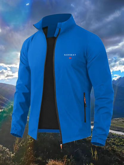 Men's Outdoor Mountain Sport Jacket with NORWAY Design