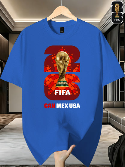 Men's FIFA 2026 World Cup T-Shirt Casual Polyester Top