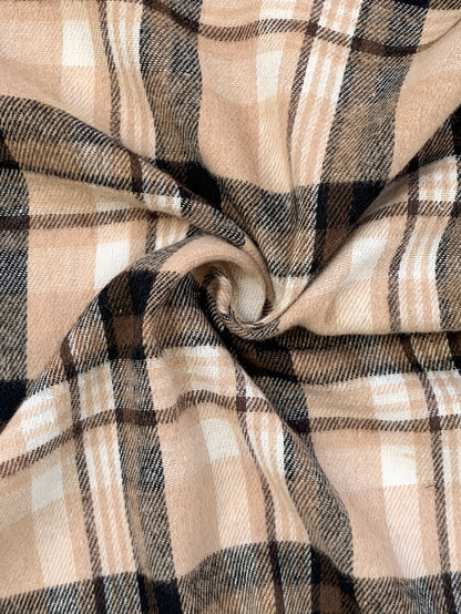 Տղամարդկանց համար նախատեսված շոտլանդական վերարկու, երկար թևքերով, պատահական, կոճակներով, գլխարկով վերնաշապիկ, բաճկոն