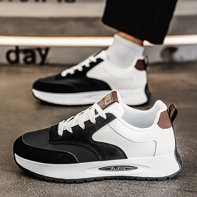 [sneakers] Men'S Running Shoes - Breathable, Non-Slip Casual Skate Shoes with Lace-Up Design, Comfortable And Durable