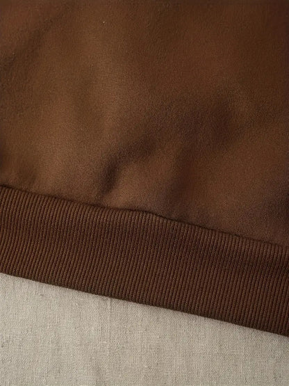 Women's Fleece-Lined Round Neck Pullover Sweatshirt - "JESUS" Christmas Print, Comfortable Loose Fit for All Seasons, Festive Holiday Design Casual Top