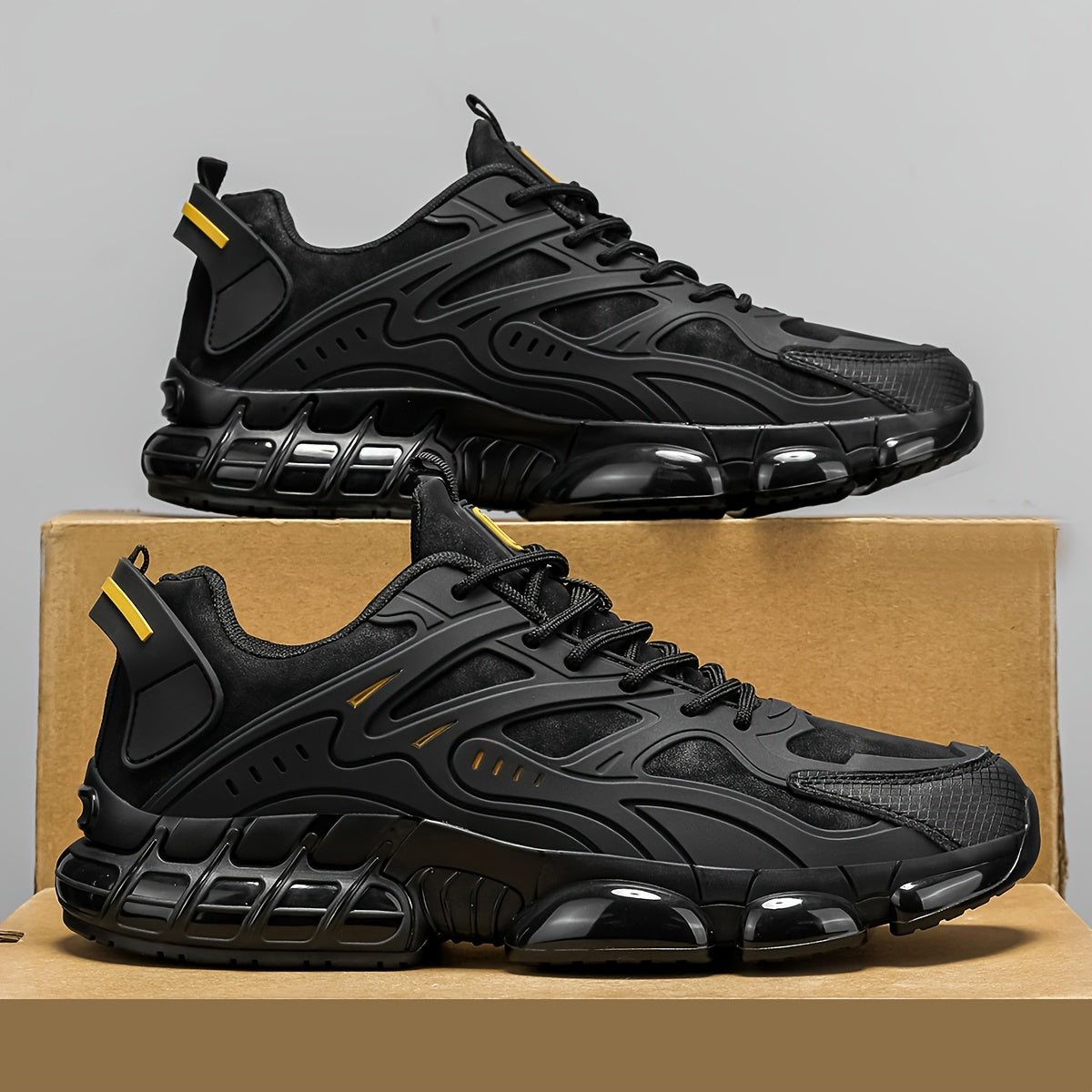 Men's Casual Sneakers, Versatile, Lightweight, Soft-Sole, Shock-Absorbing, and Resilient - ayq