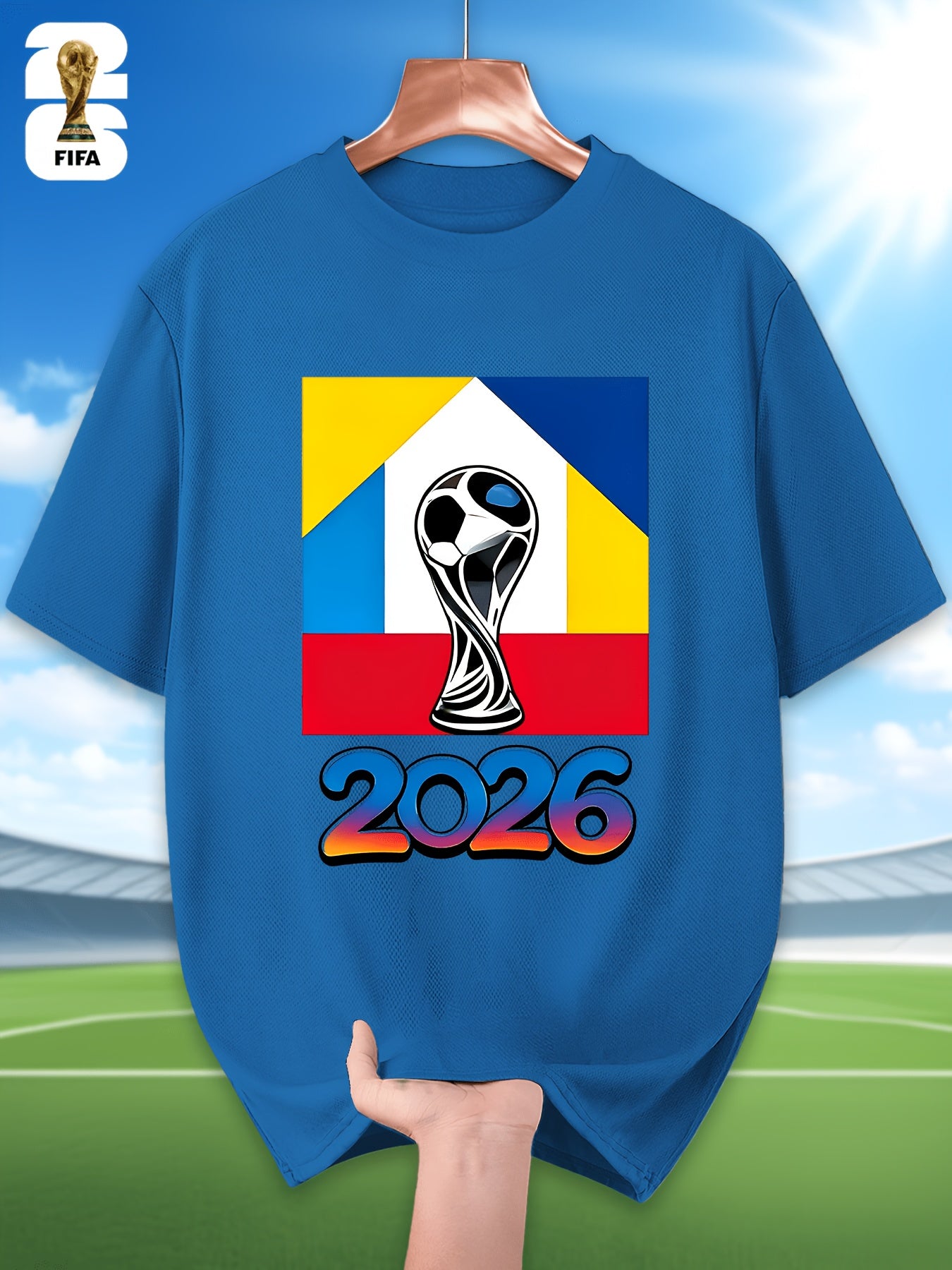Men's FIFA 2026 Casual Crew Neck T-Shirt for Training & Running