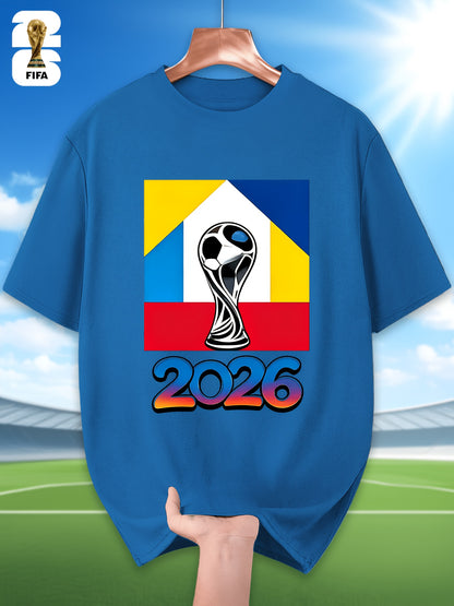 Men's FIFA 2026 Casual Crew Neck T-Shirt for Training & Running