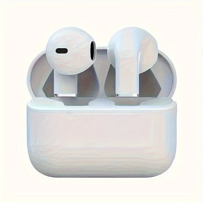 Wireless Earbuds with Volume Control, Semi-Open Design, High-Fidelity Sound, ENC Noise Cancellation, Long Battery Life, Rechargeable Lithium Polymer Battery, Compatible with iPhone, Samsung, Android, for Adult, Birthday, East