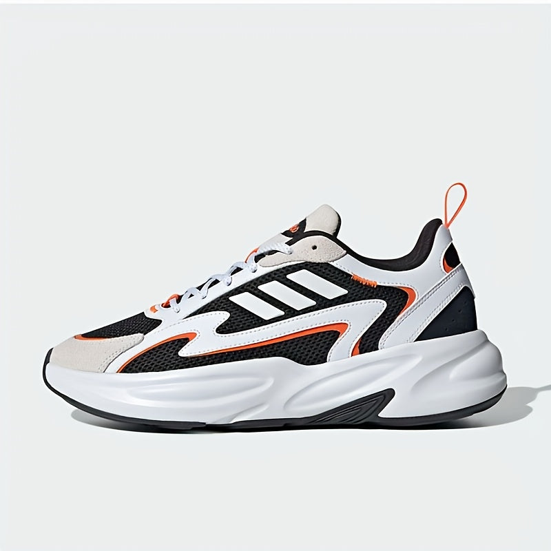 Adidas Men'S  Women'S JH7371 Running Shoes - Breathable Mesh Upper, Cushioned EVA Sole, Lightweight Low-Top Design for Gym, Training  Casual Wear - White/Black/Orange Accents, Gym Shoes, Sleek Sporty Look, Durable Rubber So