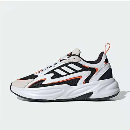 Adidas Men'S  Women'S JH7371 Running Shoes - Breathable Mesh Upper, Cushioned EVA Sole, Lightweight Low-Top Design for Gym, Training  Casual Wear - White/Black/Orange Accents, Gym Shoes, Sleek Sporty Look, Durable Rubber So