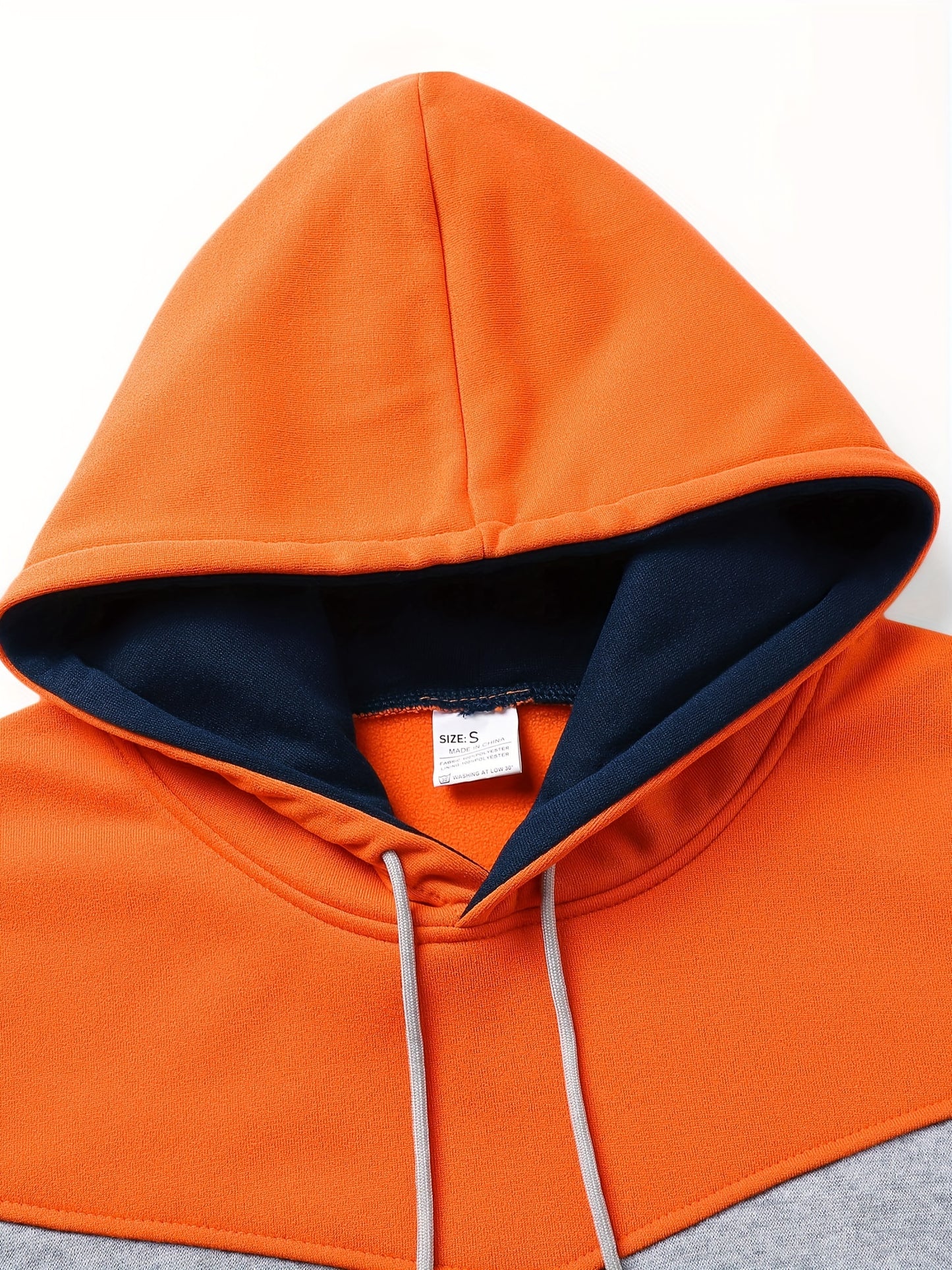 Men's Color Block Hoodie - Casual Graphic Design Pullover With Kangaroo Pocket For Winter And Fall Streetwear - Great Gift