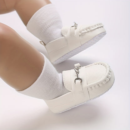 Casual Solid Color Slip On Sneakers For Baby Boys, Lightweight Non-slip Walking Shoes For Spring And Autumn