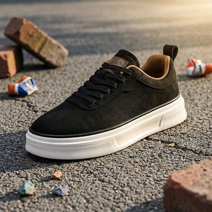 Men's Lightweight Breathable Skate Sneakers with Slip-Resistant Sole