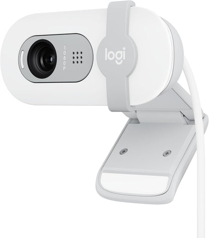 Logitech Brio 101 Full HD 1080P Webcam Made for Meetings and Works for Streaming — Auto-Light Balance, Built-In Mic, Privacy Shutter, USB-A, for Microsoft Teams, Google Meet, Zoom, and More - Black