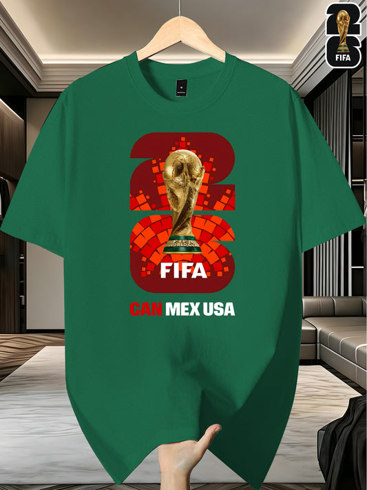 Men's FIFA 2026 World Cup T-Shirt Casual Polyester Top