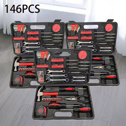 Home and Auto Repair Dual-Purpose Tool Set! No Need to Worry About Home Auto Repairs—this Versatile Set Handles Both Household and Automotive Maintenance. It Includes a Rich Assortment of Automotive Mechanical Tools, Making