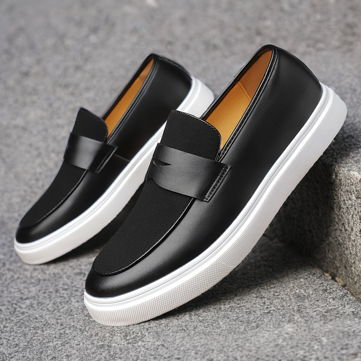 Men's Slip-On Dress Shoes Comfortable for Weddings & Travel