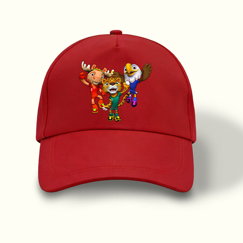 FIFA USA-Mexico Canada World Cup Mascot Baseball Cap, Lightweight Snap