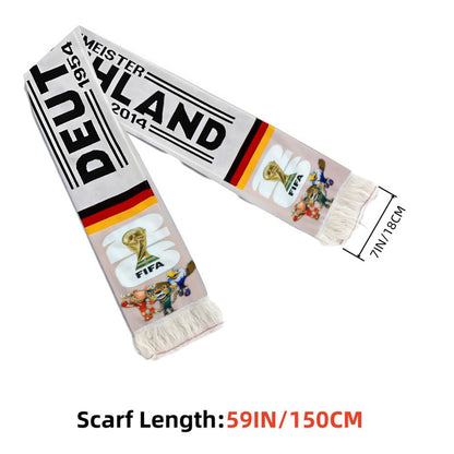 Germany 2026 World Cup Football Scarf – Fan Essential Polyester Knit