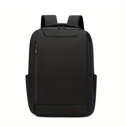 Lightweight Black Laptop Backpack - Durable, Adjustable Shoulder Straps, Zippered Compartments - Ideal for Travel & Daily Use, Laptop Bag