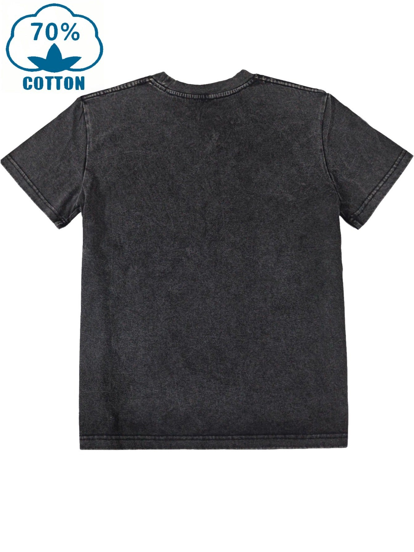 Women's Vintage Washed Cotton Blend T-Shirt with Bold Pop Art