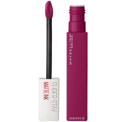 Maybelline Super Stay Matte Ink Liquid Lipstick Makeup, Long Lasting High Impact Color, up to 16H Wear, Exhilarator, Ruby Red, 1 Count, Packaging May Vary