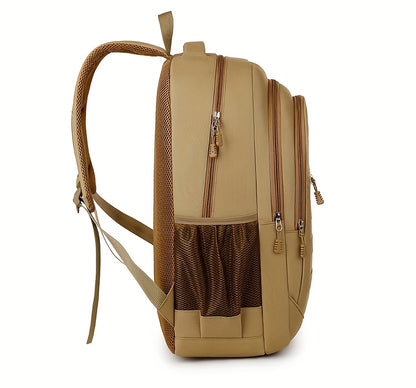 Hiking Backpack, Leisure Backpack, Large-capacity Backpack, Suitable for Both Men and Women, Height 48cm, Length 33cm, Thickness 20cm, Can Hold 17-inch Laptop, Equipped with Adjustable Shoulder Straps, Is Ideal for Daily Outd - ayq