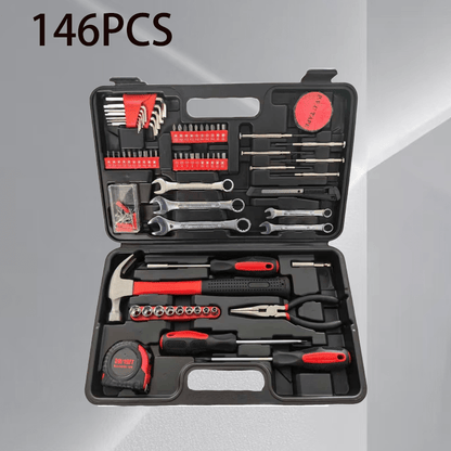 Home and Auto Repair Dual-Purpose Tool Set! No Need to Worry About Home Auto Repairs—this Versatile Set Handles Both Household and Automotive Maintenance. It Includes a Rich Assortment of Automotive Mechanical Tools, Making