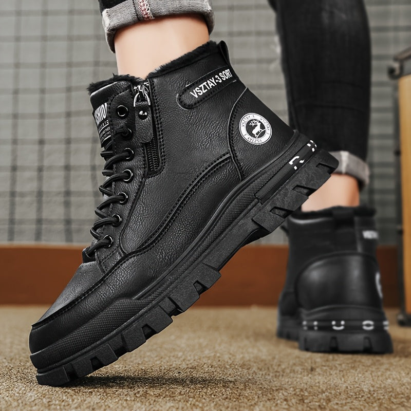 Տղամարդկանց նորաձև բրդյա ծածկույթով ձմեռային կոշիկներ