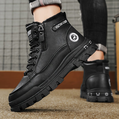 Տղամարդկանց նորաձև բրդյա ծածկույթով ձմեռային կոշիկներ