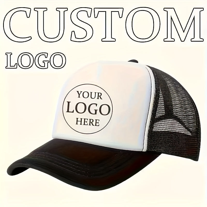 Custom Logo Breathable Mesh Trucker Hat – Adjustable Casual Cap