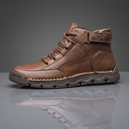 Men's Casual Mid-Top Lace-Up Rubber Sole Sports Shoes