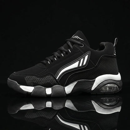 Men's Non-Slip Low-Top Sneakers with Cushioned Round Toe