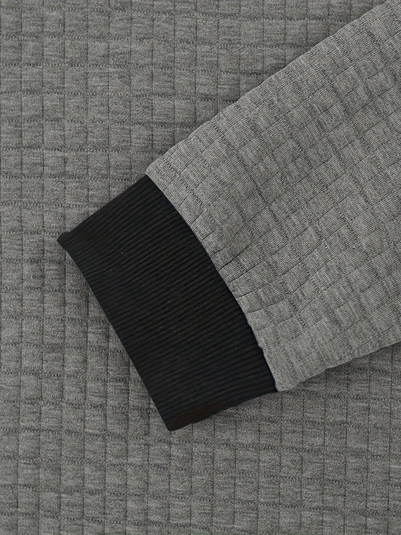 Men's Casual Bomber Jacket with Stand Collar - Polyester and Elastane Blend, Knit Fabric with Slight Stretch, Solid Color, Zipper Detail, Long Sleeve, Regular Fit