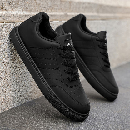 LOEIKAN New Arrival Men's Large Size Designer Casual Shoes Fashion Thick Sole Outdoor Hiking Sneakers Classic Black White Skate Shoes Comfortable Trendy Footwear Perfect Gifts for Men Him Free Shipping - ayq