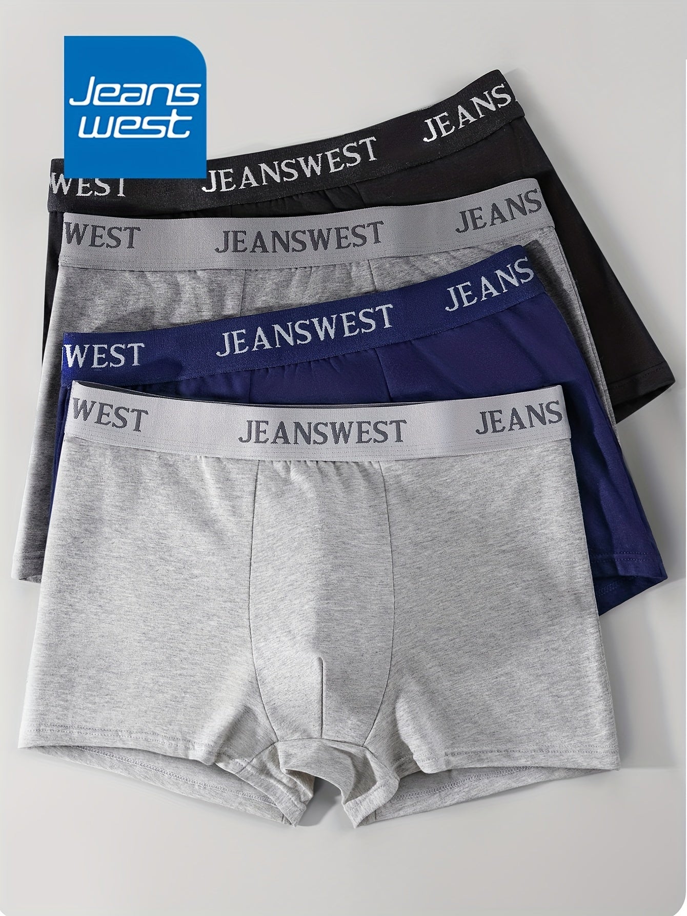 Men's Classic Solid Cotton Briefs 4-Pack Comfortable Fit