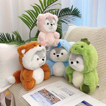 1pc, Soft Plush Animal Role-Playing Doll - Cute Cartoon Bear Toy, Available in Brown, Blue, Pink, And Green Baby Pillow Companions - Perfect for Room Decor And Gifts, Adorable Plush Toy with a Fun Design And Fluffy Texture