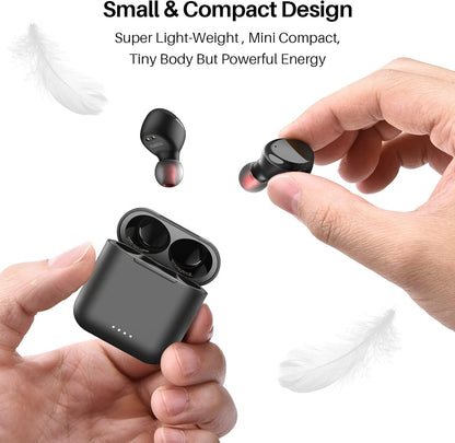 TOZO T6 True Wireless Earbuds Bluetooth 5.3 Headphones 45H Long Playtime, Wireless Charging Case, IPX8 Waterproof Stereo Earphones, Built-In Mic Calls, Headset Premium Deep Bass 32 Preset Eqs via APP