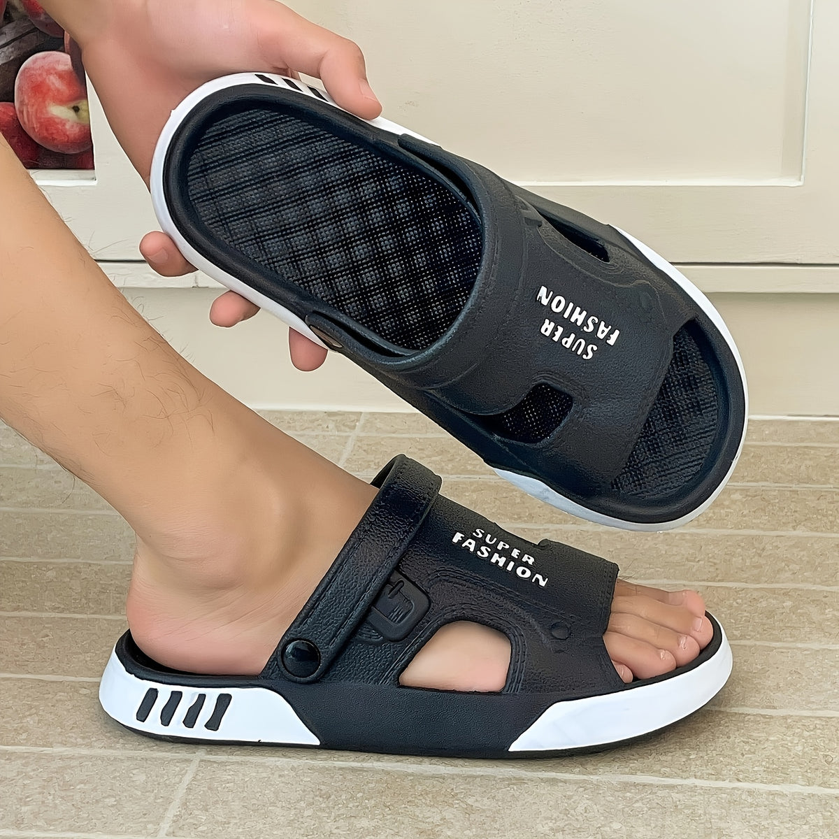Unisex EVA Casual Slippers - Slip-Resistant, Quick-Dry, All-Season