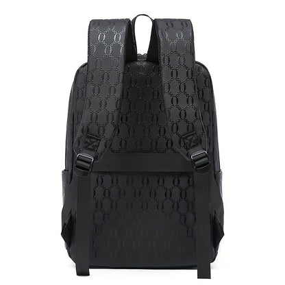 Extra Large Capacity Backpack - Durable PVC Fabric, Stylish Black Design with Multiple Compartments and Padded Laptop Section - Perfect for College, Business, and Travel   Versatile Computer Bag  Business Backpack   Multi-Fu