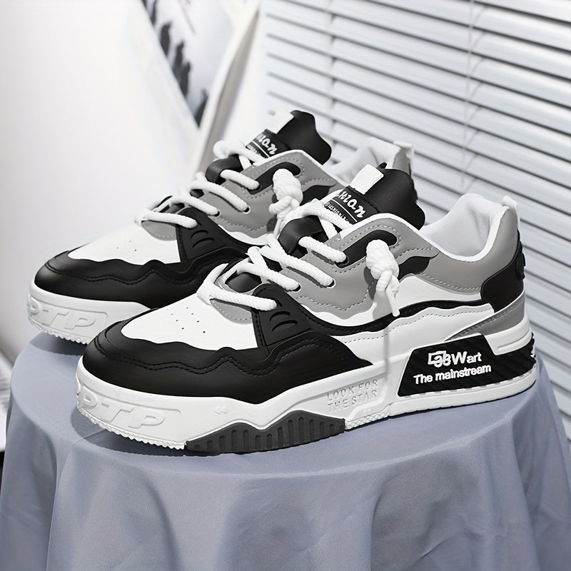 Lace-Up Athletic Footwear - Non-Slip, Durable  Versatile Casual Shoes for All Seasons