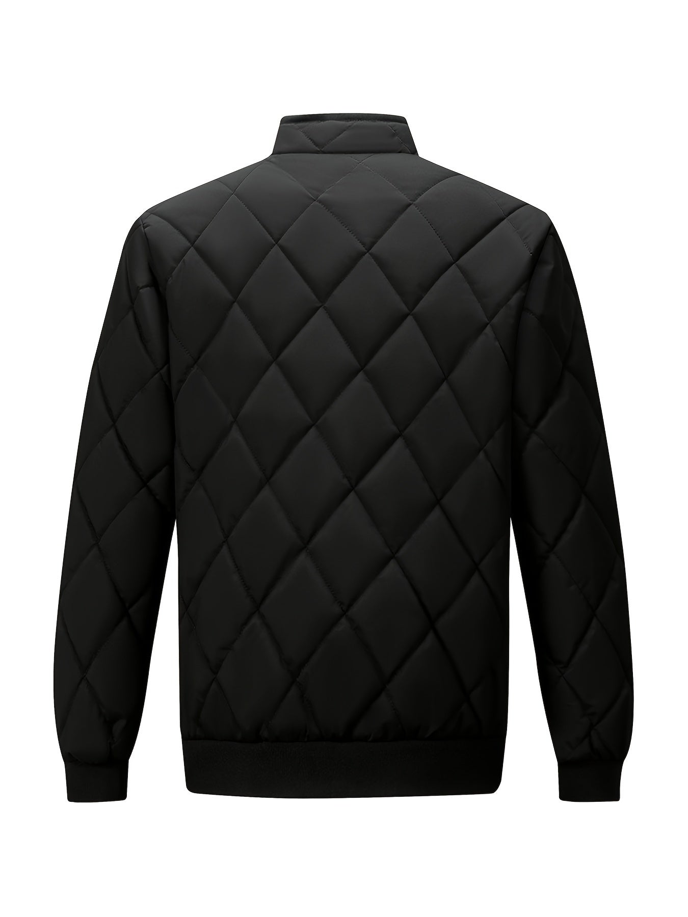 Տղամարդու թեթև կարված բաճկոն՝ միագույն, կանգուն օձիքով ձմեռային բաճկոն՝ գրպաններով, ամենօրյա, սովորական չափսի՝ ցուրտ եղանակի համար, բազմակողմանի վերնազգեստ, դիմացկուն վերնազգեստ