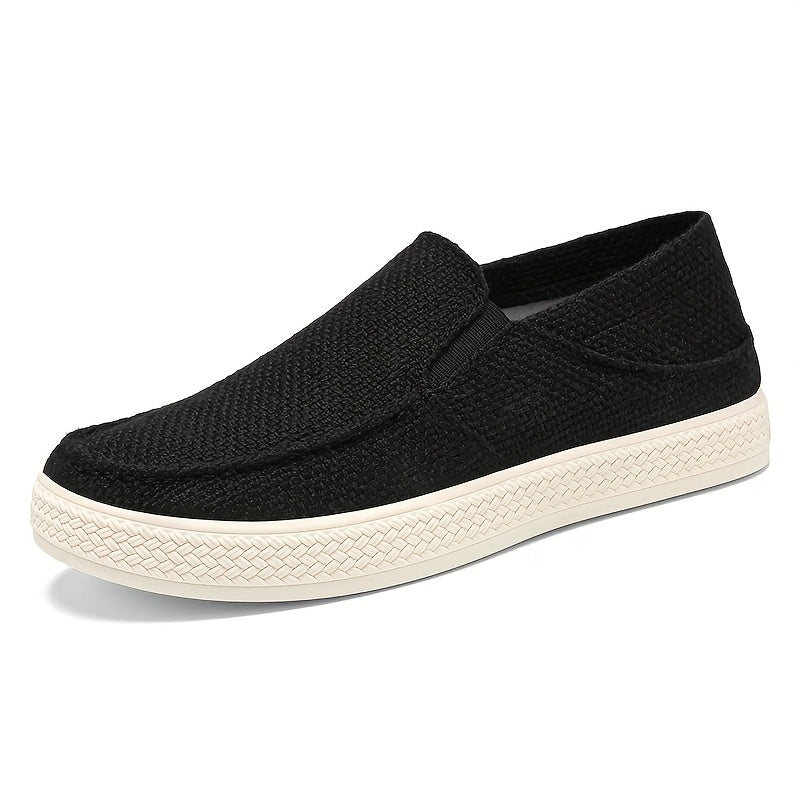 Men'S Summer Slip-On Casual Shoes - Lightweight Breathable Fabric Upper, Cushioned EVA Insole  Durable TPU Sole for Outdoor Travel, Parties, Hiking, Walking - Beige, Party Footwear, Minimalist Design, Comfortable Fit