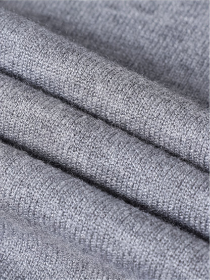 2023 New Cross-border Autumn and Winter Men's Round Neck Random Print Round Neck Knitted Sweater