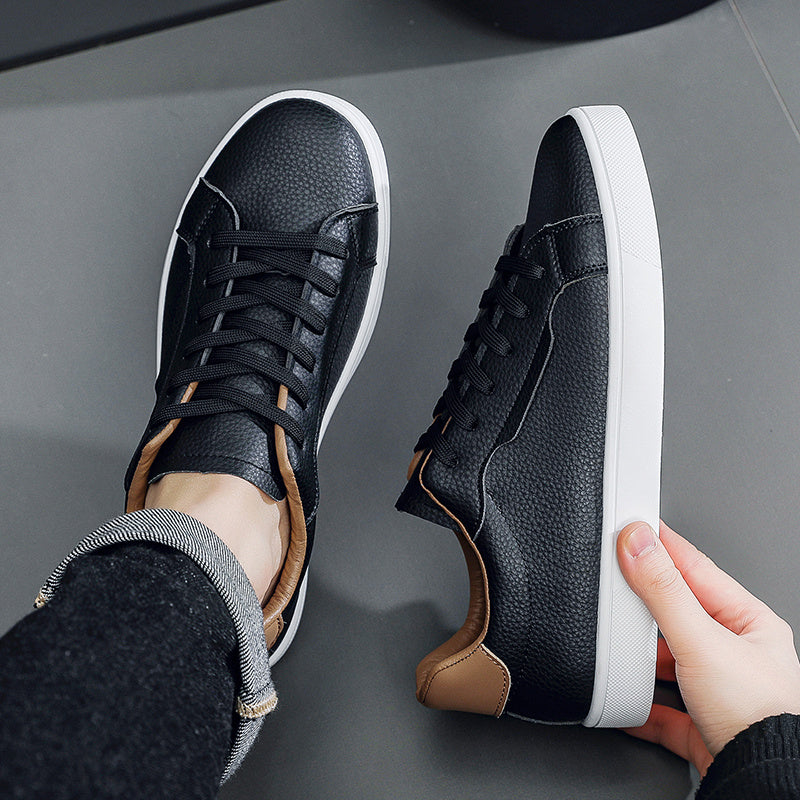 Men's Casual All-Season Sneakers with Rubber Sole and Lace-Up