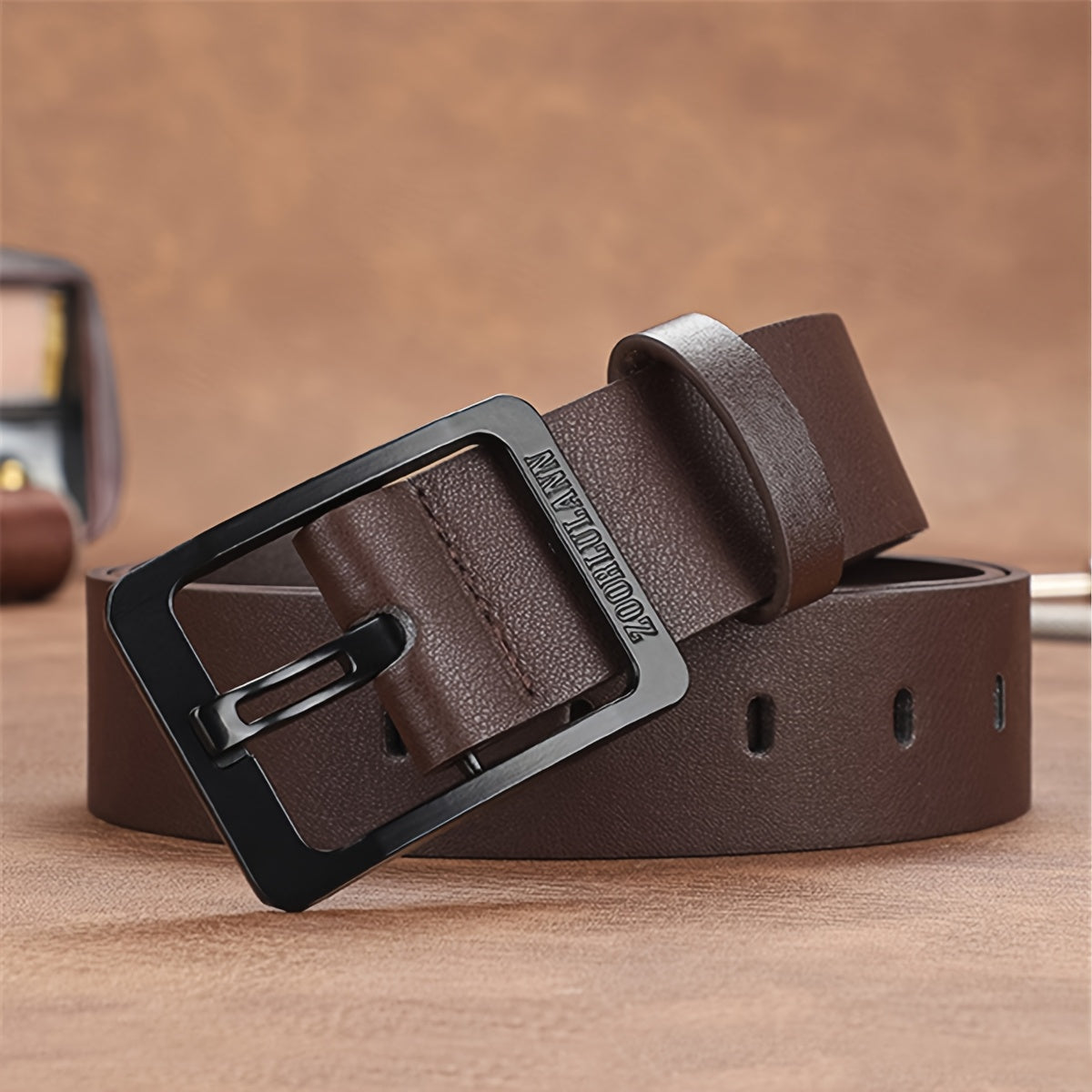 Men'S Business Casual Belt and Wallet Set | Premium Faux Leather, Simple and Elegant Belt with Practical and Exquisite Card Case, Ideal for Daily Travel and Business Activities (Box Not Included)