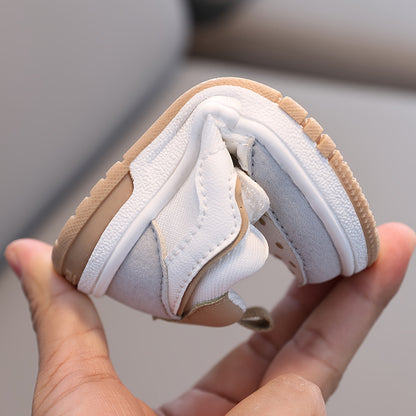 Spring And Autumn Children'S Walking Shoes, Breathable Soft-Soled Shoes for Boys And Girls, Anti-Slip And Collision-Resistant Ultra-Fiber Baby Shoes.