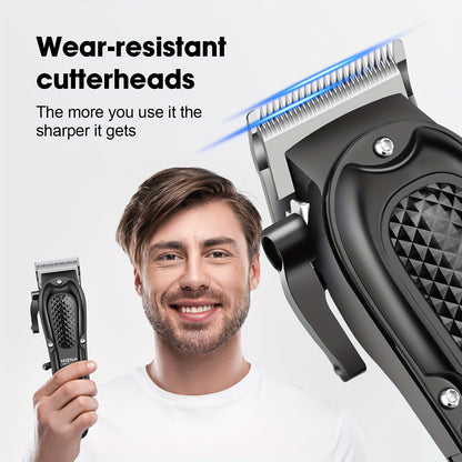 HIENA Professional Hair Clippers for Men and Women with LCD Display, USB Rechargeable, ≤36V Operating Voltage, 18650 Series Lithium Battery, Efficient and Precise Haircutting for Salon and Home Use - ayq