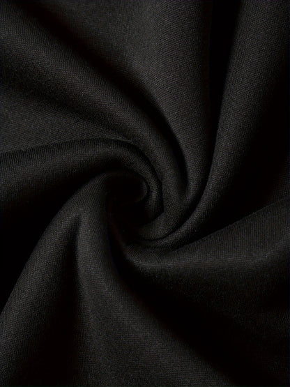 2pcs children's autumn and winter velvet zipper hooded shirt + pants, letter print boys' fashionable casual sports suit, suitable for jogging and daily wear